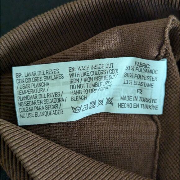 Alphalete Amplify Shorts Brown, Women's Size M - Picture 5 of 5